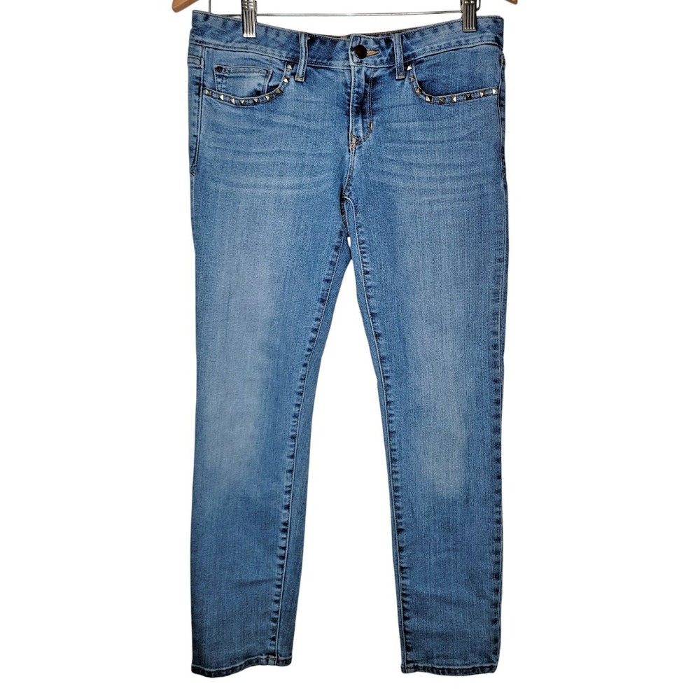 Gap 1969 Size 28 Always Skinny Low Rise Blue Jeans Pants Studded